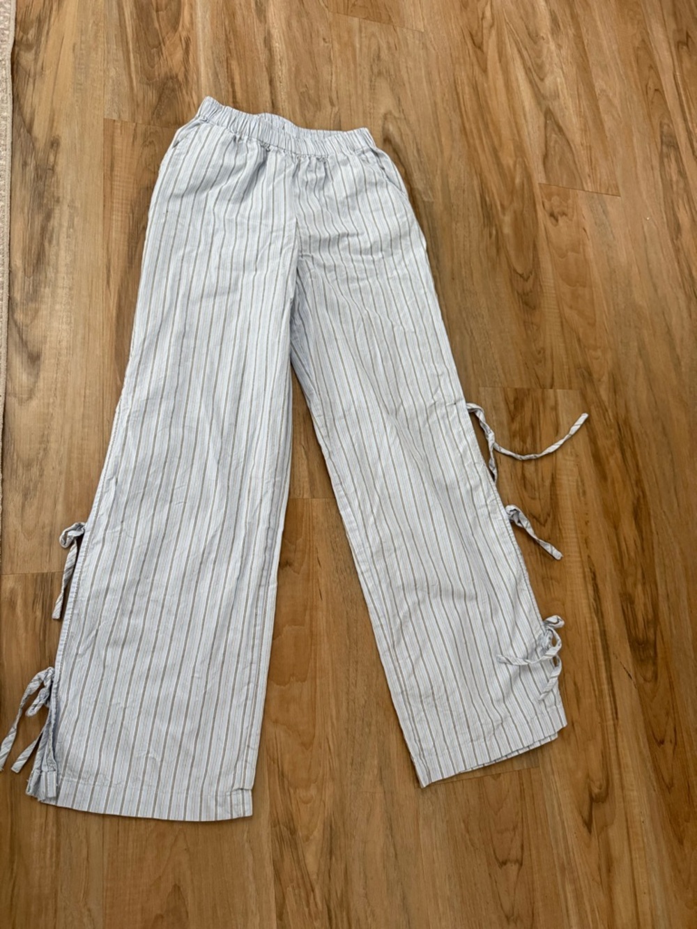 wild fable Blue & White Striped Waistband Top